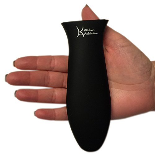 Combo Pack - Silicone Handle Holder Sleeve Plus Silicone Assist Handle (Black) #TOP3