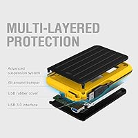 Silicon Power 4TB Game Drive Externe Festplatte A66, kompatibel mit PS5, PS4, Xbox One, PC und Mac, Gelb – Ansicht 6