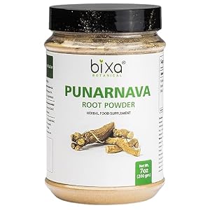 Punarnava Powder (Boerhavia diffusa) – 200g (7 Oz), Ideal Diuretic | Useful in Ascites and as Emmenagogue | Natural Herbal Supplement to Increases Digestion and Hemoglobin Levels By Bixa Botanical