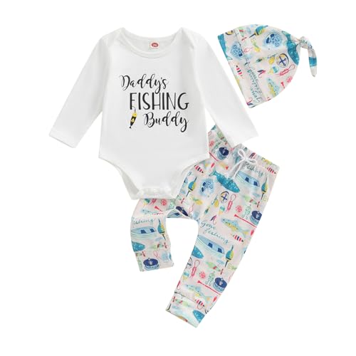Image of Baby Boy Outfit Newborn Little Brother 3 6 9 12 18M Romper Infant Letter Print Onesie+ Pants+Hat 3PCS Clothes