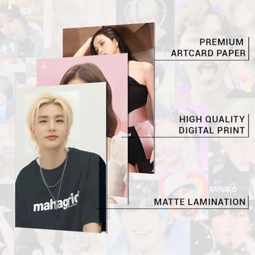 Image of SG Pack of 54 Kpop Bts Black Pink Wall Collage Kit Posters - 4 x 6 Inches Posters for Wall Decoration - Wall Art For Bedroom, Office, Living room, Dorm room