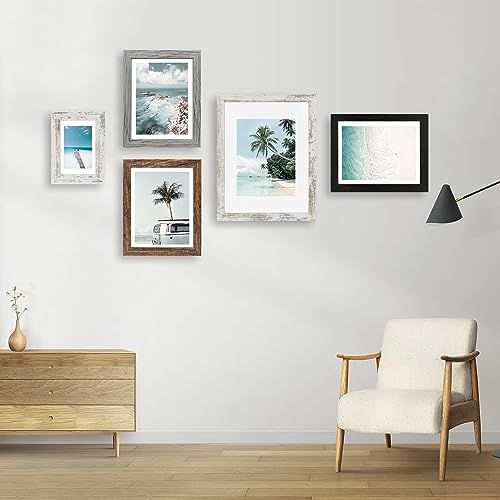 Hongkee 6x9 Picture Frame Set of 2, Real Glass and Wood Frame by Hongkee - Used condition - Image 5