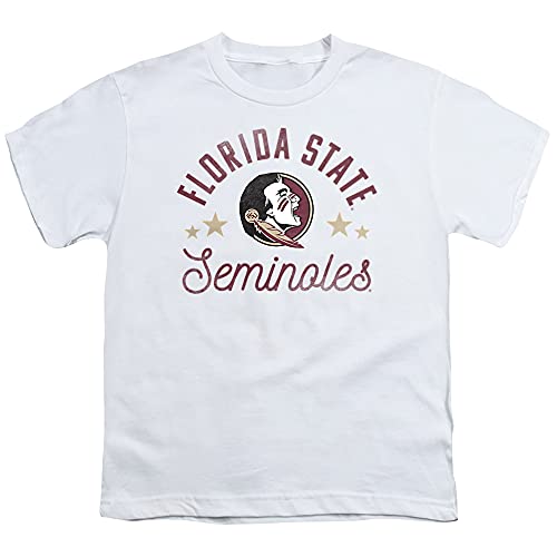 Florida State University FSU Seminoles Official Seminoles Unisex Youth T Shirt,White, Medium
