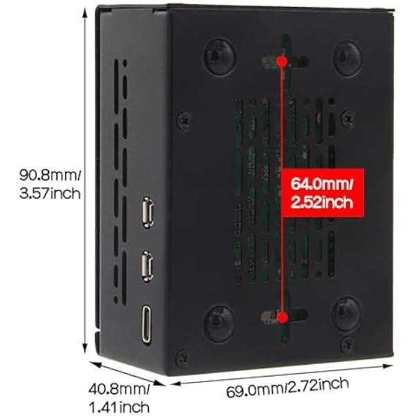 Geekworm Raspberry Pi 5 Case P579 Support PCIe M.2 NVMe SSD Shield Top X1001 X1004 X1003 X1012 X1015 X1000 M901 M300 Raspberry Pi 5 Active Cooler