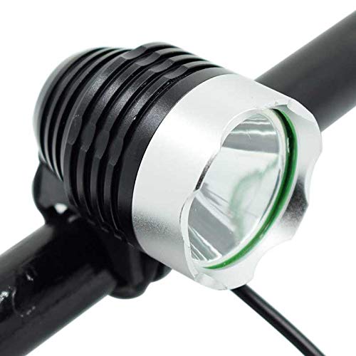 RajoNN luz Led para Bicicleta, luz Delantera de la Bicicleta, Faro Delantero para Ciclismo con Paquete + Cargador + Diadema, Luces traseras para Bicicleta