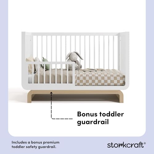 image for Storkcraft Santorini Deluxe 5-in-1 Convertible Crib with Bonus Toddler