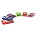 Emraw Pocket Size Calculator 8 Digit, Dual Power, Large LCD Display, School Student Desktop Accounting Office Calculators (Pack of 5) Colors May Vary