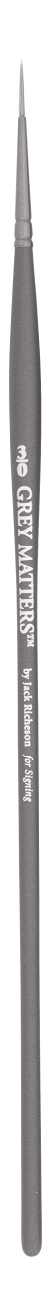 Pinceau Gris Matters synthétique 3/0 de Signature Jack Richeson pour peinture