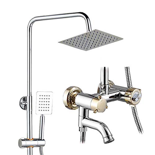 Robinet de douche anti-brûlure sécurité famille et colonne de douche cuivre