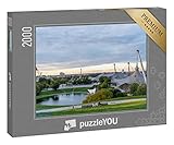 Gelegte Größe des 2000-Teile-Puzzles: 90 x 67 cm