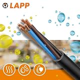10 metrów Lapp 1600187 H07RN-F 2 x 2,5 mm², przewód gumowy, elastyczny, bez przewodu ochronnego, odporny na promieniowanie UV, do użytku na zewnątrz, odporny na olej, trudnopalny, przewód