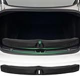 Heckstoßstangenschutz für Tesla Model 3 Highland 2024-2025, TPE Kofferraumschweller Schutz, Passgenauer Anti-Kratz Ladekantenschutz, Montage Ladekanten Abdeckung Zubehör (Model 3 Highland 2024-2025)