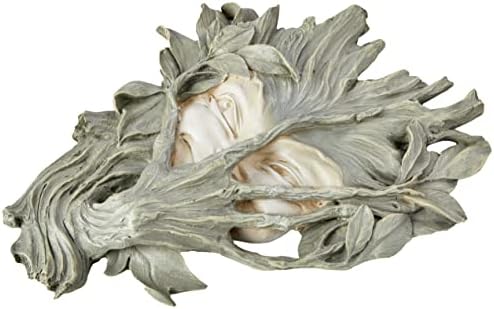 Design Toscano Bashful Sprite Tree Face Mystic Decor Wall Sculpture, 33 cm, Polyresin, Two Tone Stone