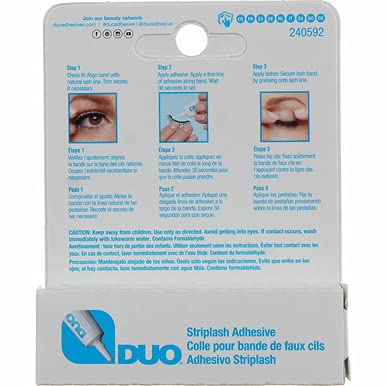 Duo Eyelash Striplash Adhesive White/Clear 0.25 Ounce (6 Pieces) (7Ml) #TOP6