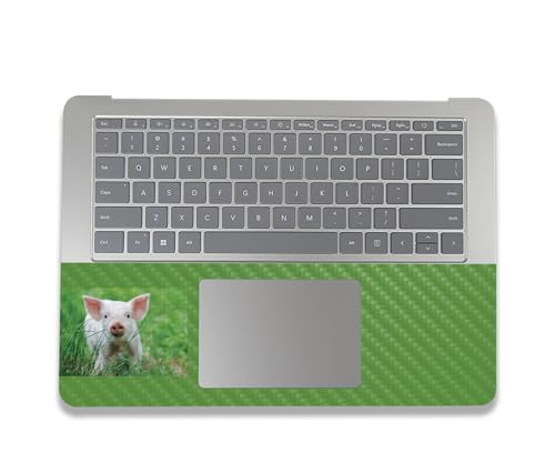 Image of MightySkins Carbon Fiber Skin Compatible with Microsoft Surface Laptop Studio 2 (2023) Full Wrap Kit - Piglet | Protective, Durable Textured Carbon Fiber Finish | Easy to Apply | Made in The USA