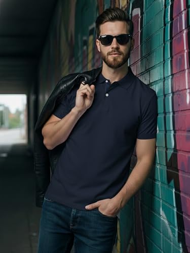 Image of XENOVAURBAN Dry Fit Polo t Shirt for Man | Regular Fit | Quick Dry Mars Fabric Polo T-Shirt with Collar for Men