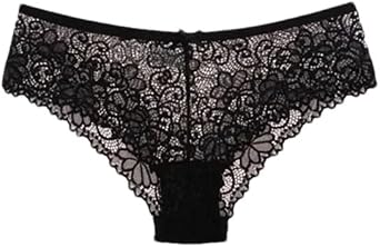 Dninmim 3 Pcs/Set Womens Panties Underwear Sexy Lace Breathable Soft Briefs Panty Sexy Transparent Underpants