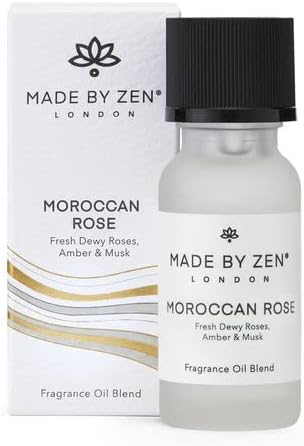 MADE BY ZEN Moroccan Rose Fragrance Oil | Luxury Scents for Your Electric Diffuser | The Perfect Home Fragrance to Boost Your Mood