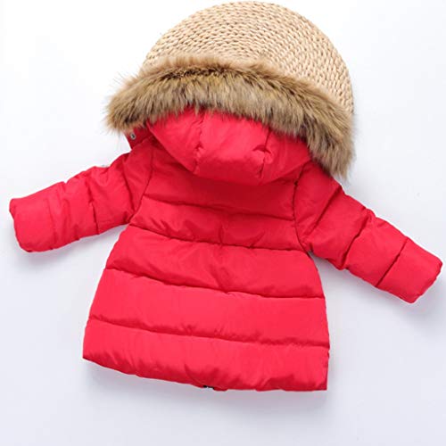 Toddler Kids Baby Girls Winter Warm Coats Thicken Fleece Hoodie Down Jacket Windproof Snowsuit Clothes3