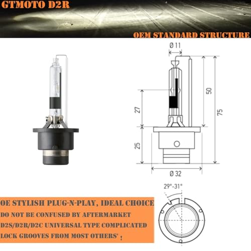 GTMOTO D2R Bulbs for 2006-2013 Subaru Forester HID Headlight Xenon Low Beam by GTMOTO - Used condition - Image 5