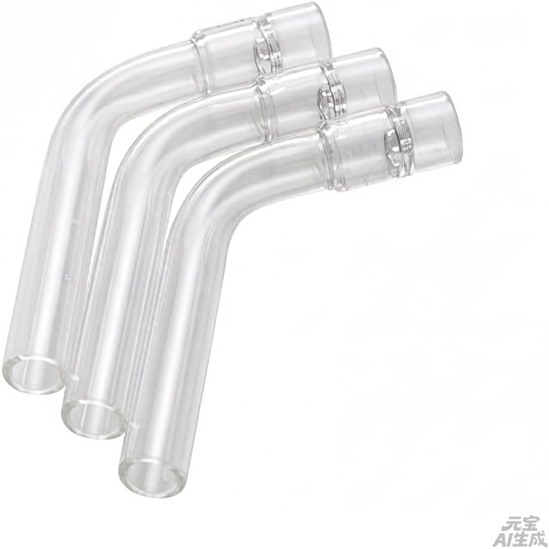 3 Pcs 110mm Straight and Curved Glass Tube Stem Set for Drying and Laboratory Experiments