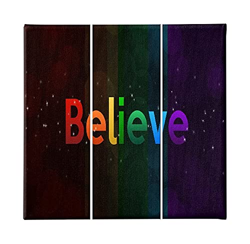 Tableau Citation triptyque bois salon chambre Homemania 69x3x50cm