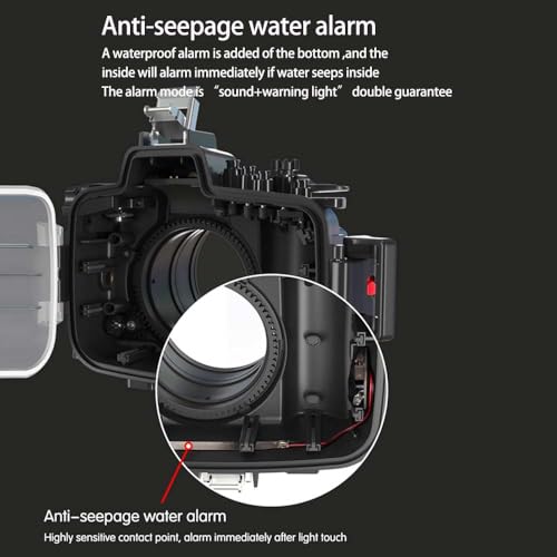 Ficha técnica Sea frogs Carcasa de cámara subacuática compatible con Canon EOS 5D Mark IV 100 mm IPX8 40 m de profundidad máxima de buceo funda impermeable para buceo surf remo - Fernando Cortés
