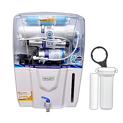 AQUAULTRA Premier RO+11W UV +B12+TDS Controller Water Purifier Ultra Filtration Latest Technology Based Aqua Guard for Home and Offices (OSRAM, Made in Italy)