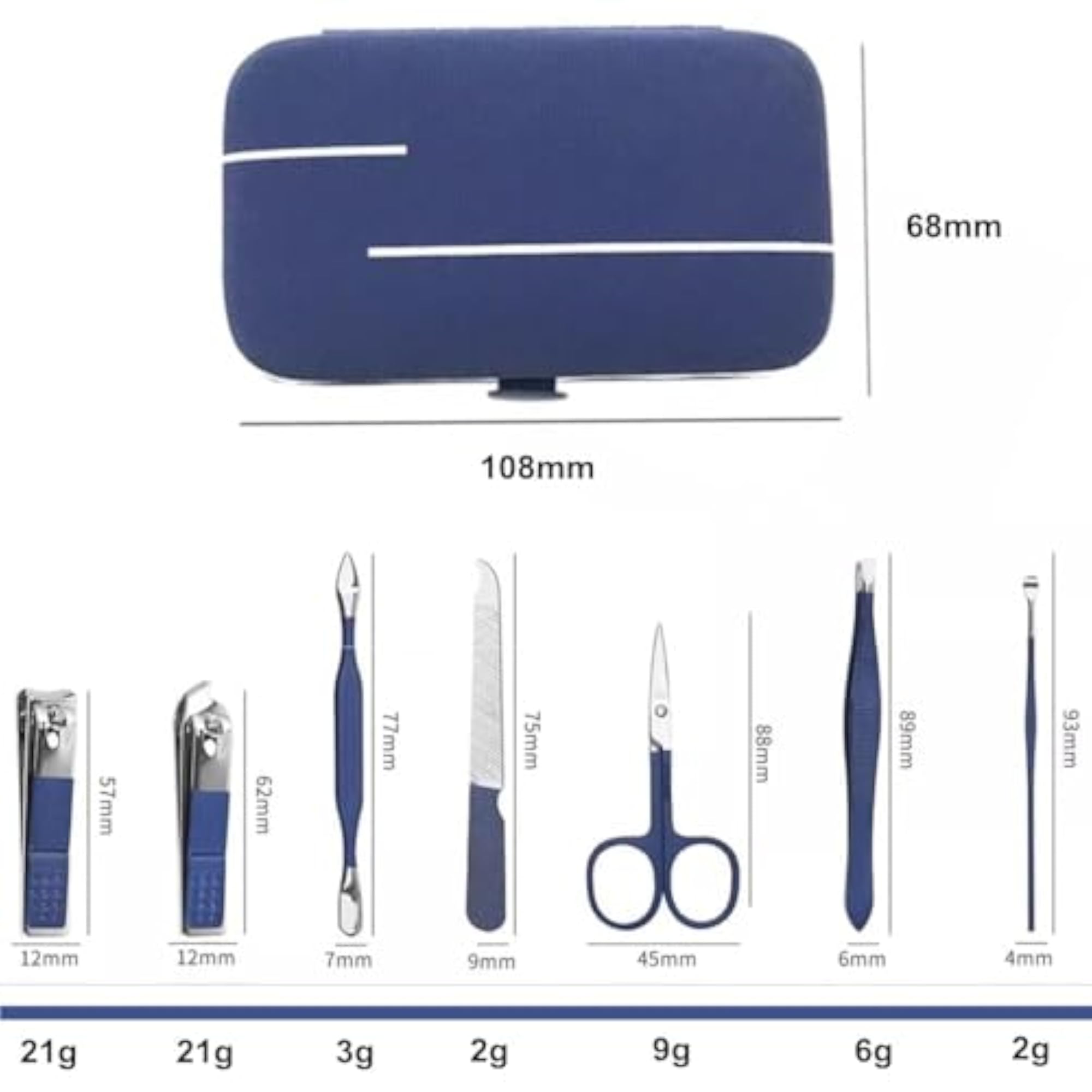 7 in 1 Stainless Steel Professional Manicure Pedicure Care Kit