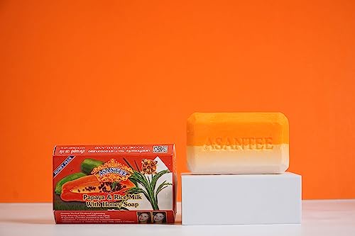 Asantee Papaya & Rice Milk With Honey Cleansing Soap 125 Grams #TOP1