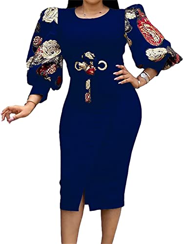 Robe longue Ankara à manches cloches Dashiki imprimée pour femme