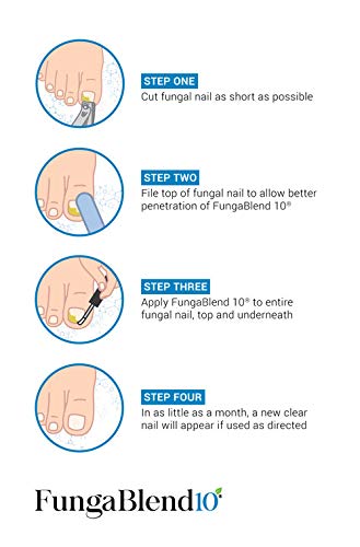 FungaBlend 10 - Antifungal Medication:1% Tolnaftate and 10 Plant Medicines -Toenail Fungus Treatment for Nail Repair Gel, Athletes Foot, Jock Itch, Ringworm -Topical Solution for Toe and Finger Nail - Thumbnail 6