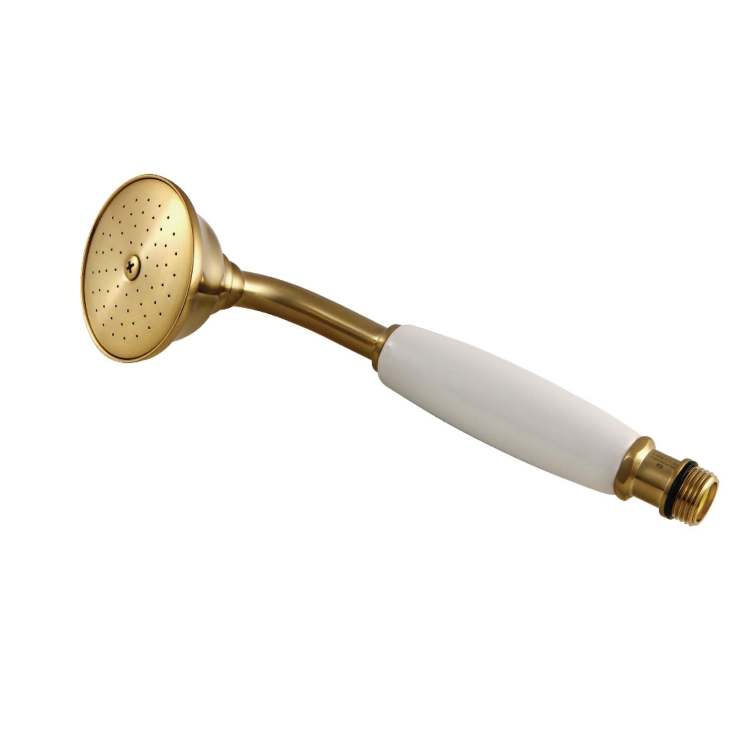 Douchette de tête style rétro en laiton brossé pour douche et baignoire
