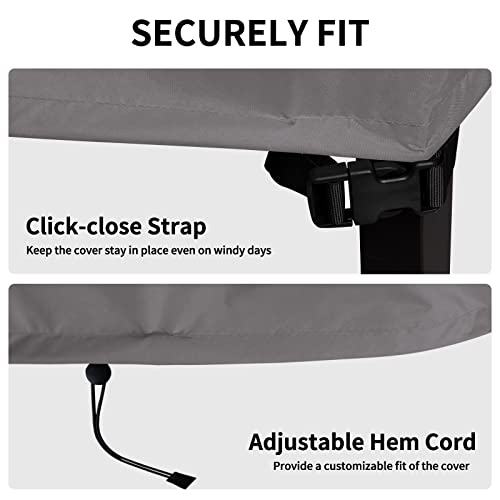 Easy-Going Waterproof Patio Sofa Cover Uv Resistant 2 Seater Outdoor Loveseat Cover Weatherproof Lawn Patio Furniture Cover With Tape Sealed Seam (58Wx32.5Dx31H Inch, Grey) #TOP5