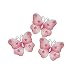 The Butterfly Grove Ella Butterfly Decoration 3D Hanging Mesh Nylon Decor, Pink Carnation, Mini, 3" x 3"
