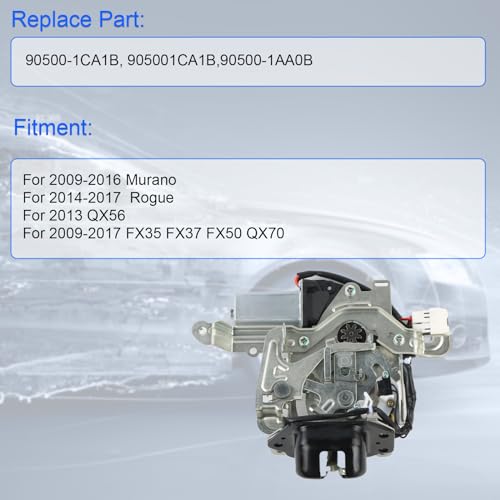 Image of Power Motor Lock Latch Actuator Fits for 2009-2016 Murano for 2014-2017 Rogue, for 2013 QX56, for 2009-201 FX35 FX37 FX50 QX70 90500-1CA1B 90500-1AA0B