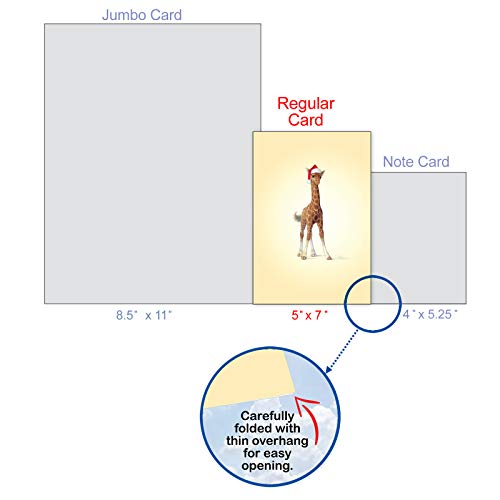 The Best Card Company Christmas Zoo Baby Giraffe Cards #TOP9