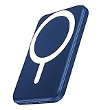 podoru for Magsafe Battery Pack, 5000mAh Magnetic Power Bank with Type-C Cable 20W PD Fast Charging Lighting Input Wireless Portable Charger for iPhone 17/16/15/14/13/12/ All Series-Dark Blue