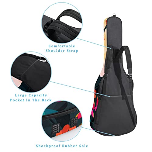 Housse de protection en éponge épaisse imperméable pour guitare acoustique électrique basse classique, Multicolore 05… - Les Beatles, Paul McCartney, John Lennon, RIngo Starr, George Harrison Housse de protection en éponge épaisse imperméable pour guitare acoustique électrique basse classique, Multicolore 05… – Image 4