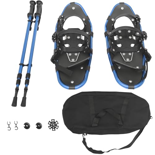 Winter Snowshoes Set with Poles and Bag