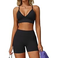 JTSONN Conjunto Deportivo para Mujer Gimnasio de Punto Elástico
