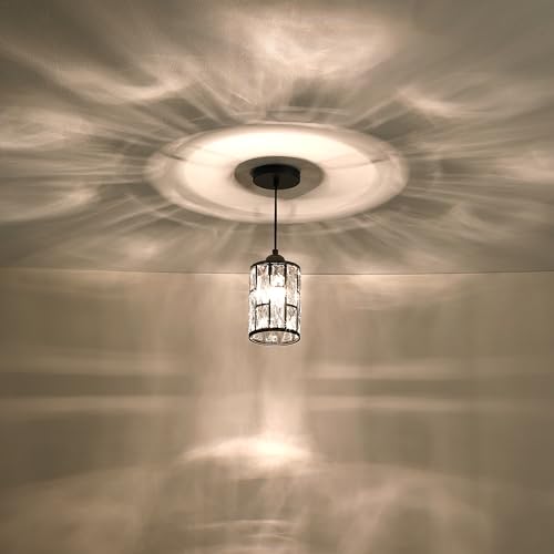 Image of 4 Pack Crystal Metal Pendant Ceiling Chandelier Wall Sconce Lamp Replacement Covers Shade Fixture Oil Rubbed Bronze Finish,1.66 inch Fitter Size,6.1 inch high*5.3 inch Diameter