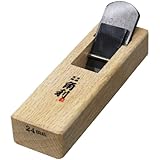 KAKURI Mini Hand Plane for Wood 24mm [Flat Sole] - Japanese Small Block Plane Tool for Woodworking, Chamfering, Smoothing - 4.8 x 1.4 x 1.5 Inches, Made in Japan
