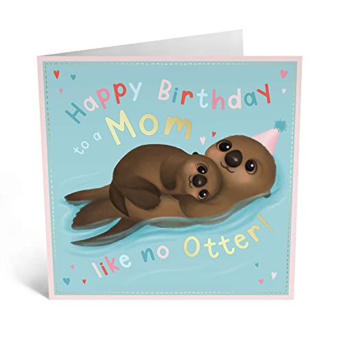 Central 23 - Cute Birthday Cards For Mom - 'Mom Like No Otter' - Sweet Mom Birthday Card - Fun Birthday Cards For Women - Blank Greeting Cards - Comes With Fun Stickers #TOP1