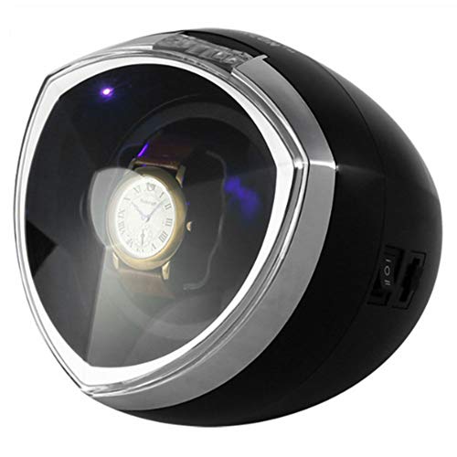 Preisvergleich Produktbild Automatischer einzelner Uhrenbeweger-Uhrkasten 1 mechanische Uhr stumm Bewegungsbatterieleistungmänner und Frauenuhr-Anzeigen-Aufbewahrungskasten geführt