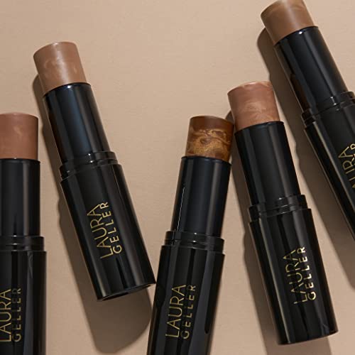 Laura Geller Italian Marble Bronzer Makeup Stick | Cream Finish Marbleized Contour For Natural Glow, Capri Coast #TOP23