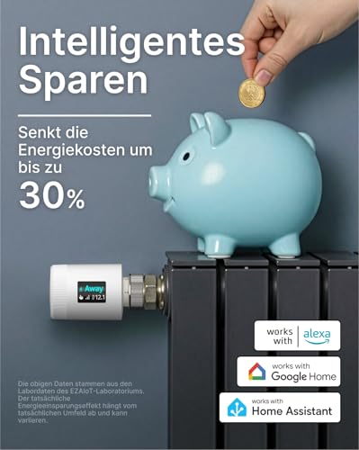 EZAIoT Thermostat de radiateur Wi-Fi TRV901W – vue 4
