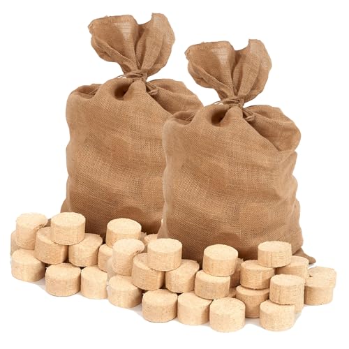 Floranica Briquetas de Madera Chimenea 100% Briquetas de Madera Prensada 2 x 12,5kg Ideal para Chimenea Estufa Briquetas para Chimenea Madera Estufa Alto Poder Calorífico Bajo Humo