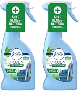 Febreze Fabric Freshener Antibacterial Spray Morning Freshness 2 x 375ml