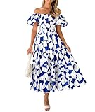 Éléments à la mode réunis : Avec un motif floral unique, des manches bouffantes et un décor à volants en forme mi-longue, elle met en valeur la silhouette élancée et montre une attitude mode différente et un charme élégant